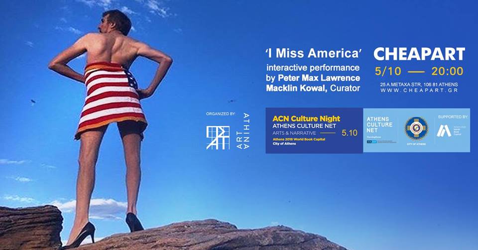 Gallery Night at Cheapart, I Miss America, Peter Max Lawrence