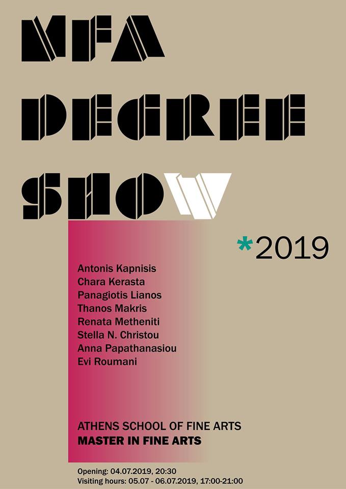 MFA Degree Show 2019